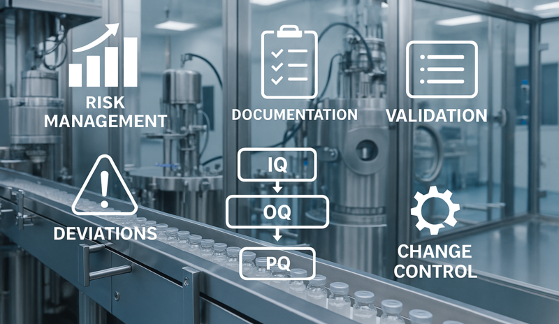 Pharma project risks infographic